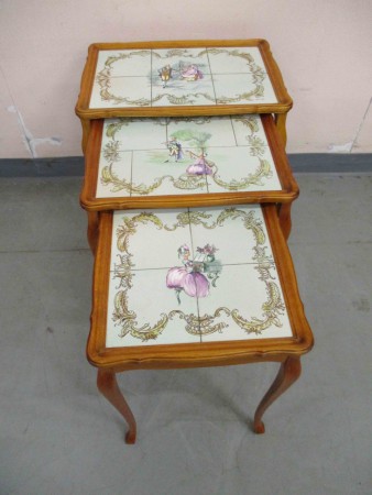 6508 - Stolky hnizdove rokoko styl kachle  V - 51 - 57 cm  -  3 900 kc